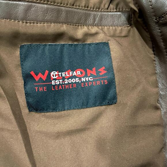 Telfar x Wilson’s Leather Size L Sold-out Limited Stock Chocolate Leather Jacket - Picture 14 of 16